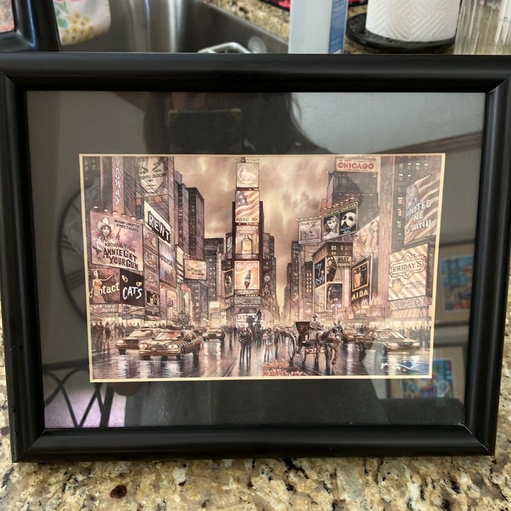 🍎Beautiful Times Square Framed Print🍎